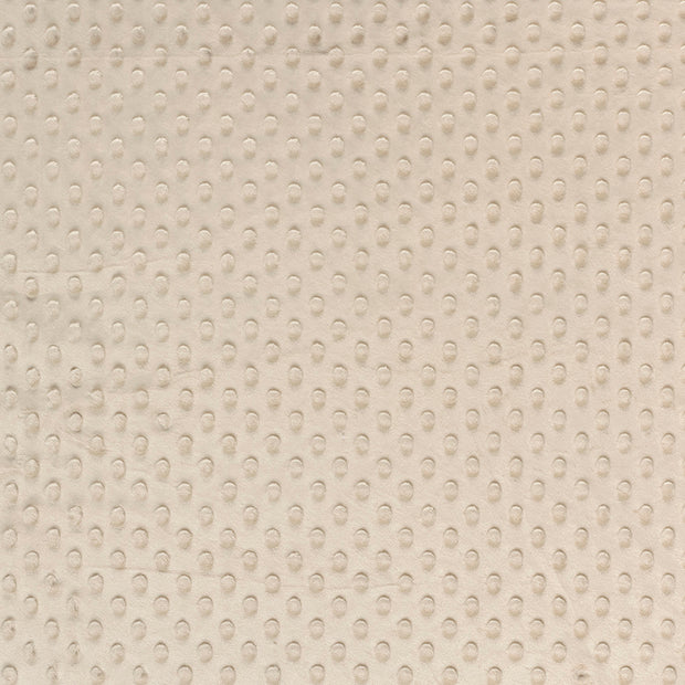 Minky tissu Beige doux 