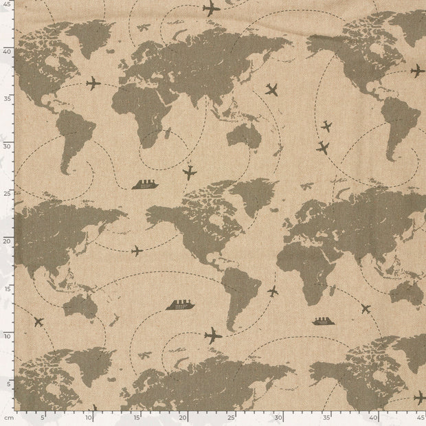 Aspect Lin tissu Beige