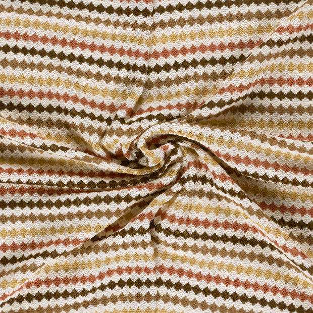  tissu Marron fil teint 