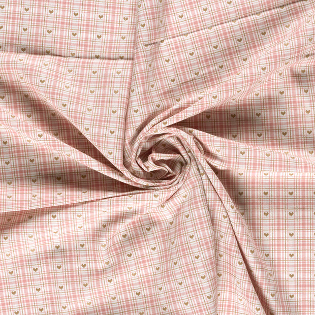  fabric Pink yarn dyed 