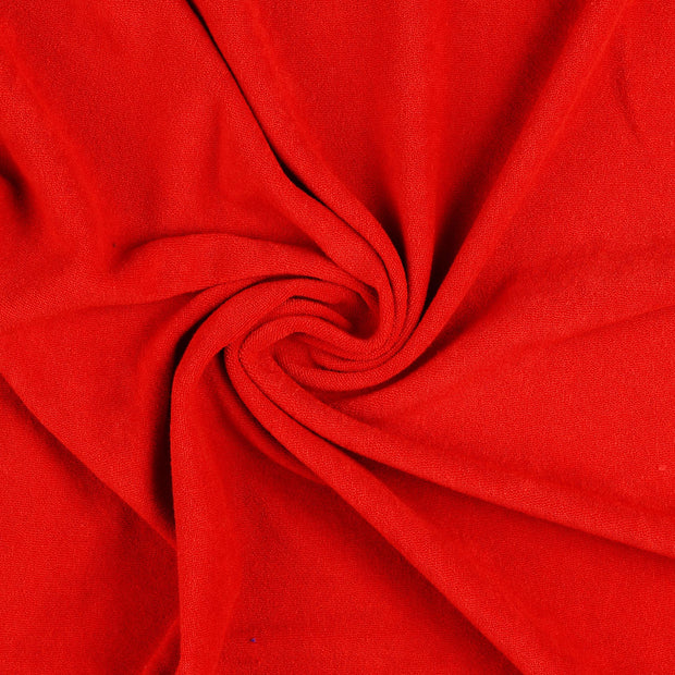 Frottee Jersey fabrik rot 