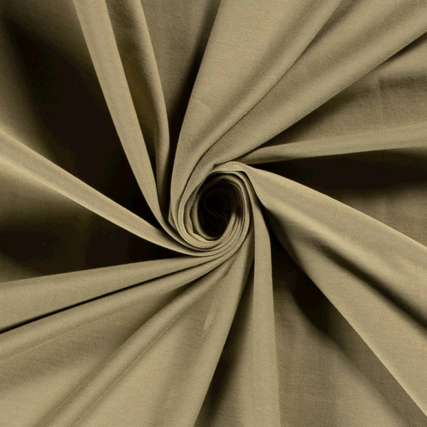 Jersey fabric Unicolour Olive Green