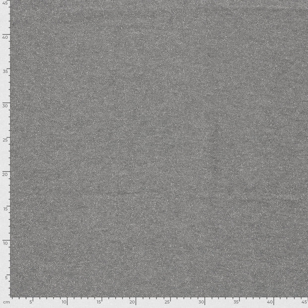 Heavy Knit fabric Melange Dark Grey