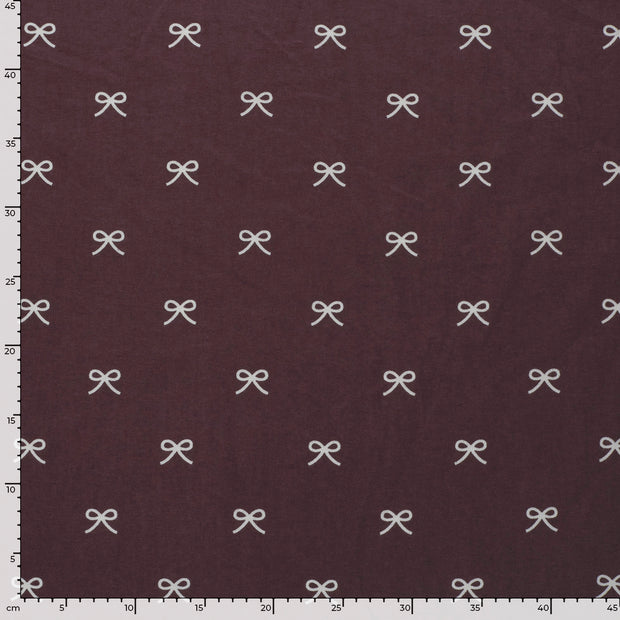 Flanell fabrik Abstrakt Mauve