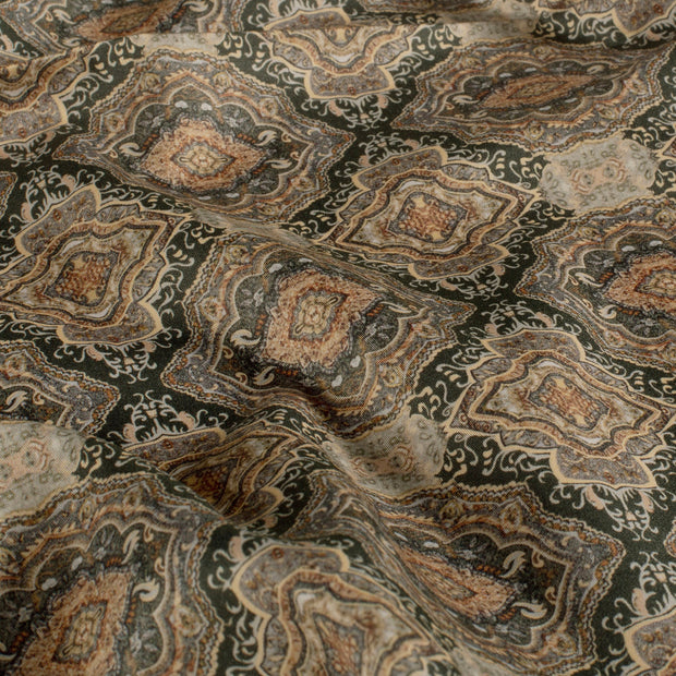 Popeline de Coton tissu Abstrait Gris
