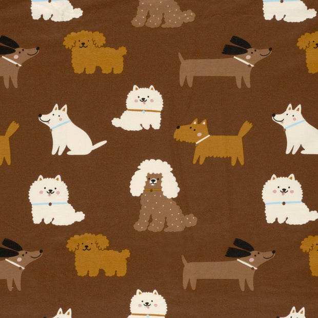 French Terry fabric Brown 
