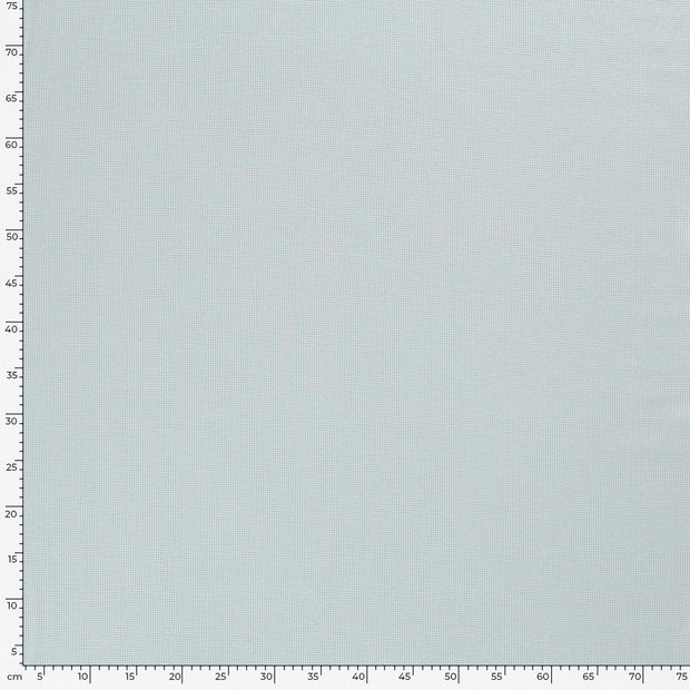 Gauffré Jersey tissu Unicolore Glace bleu