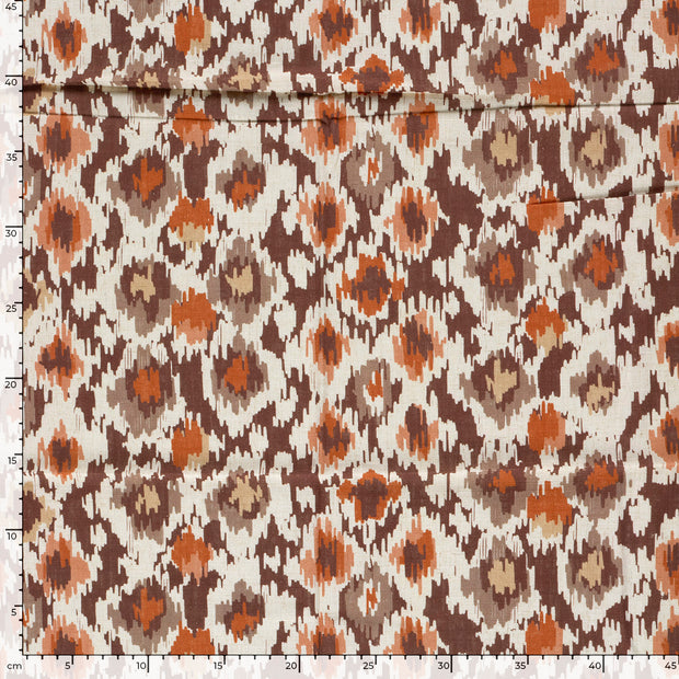  tissu motifs géométriques Brique