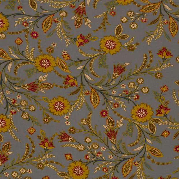 Viscose Vortex Jersey fabric Taupe Grey matte 