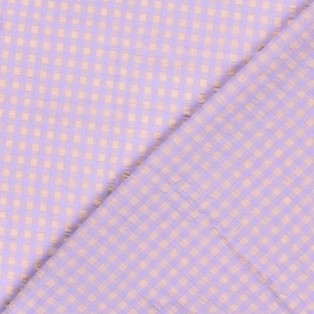 Cotton Poplin fabric Unicolour Seersucker 