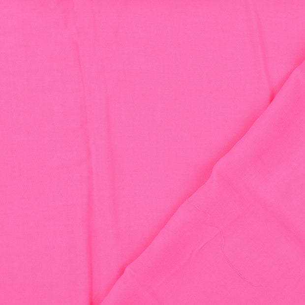 Popeline de Viscose tissu Rose 
