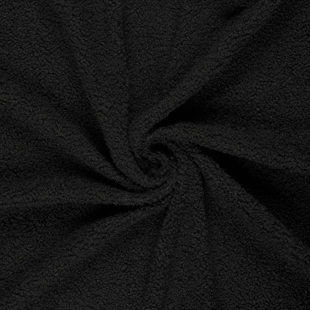 Bouclé tissu Noir imprimé 
