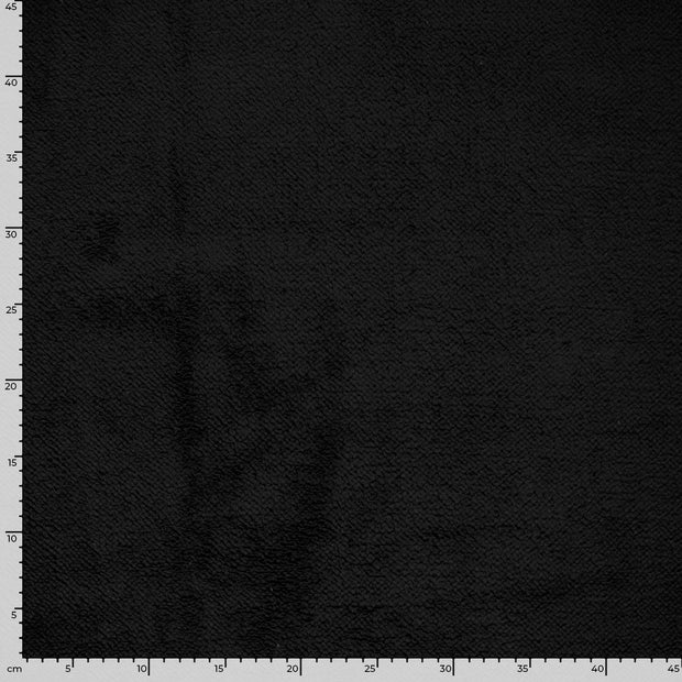 Sherpa Fleece fabric Unicolour Black