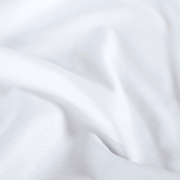 Popeline de Coton Extensible tissu Unicolore Blanc optique