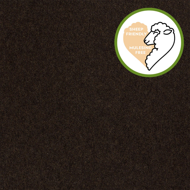 Wool Boucle fabric Unicolour brown