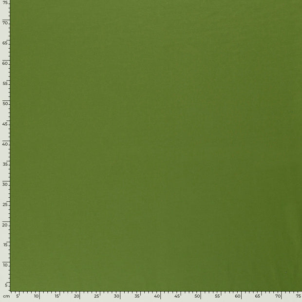 French Terry tissu Unicolore Vert Forêt