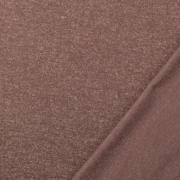  tissu Marron Lurex 
