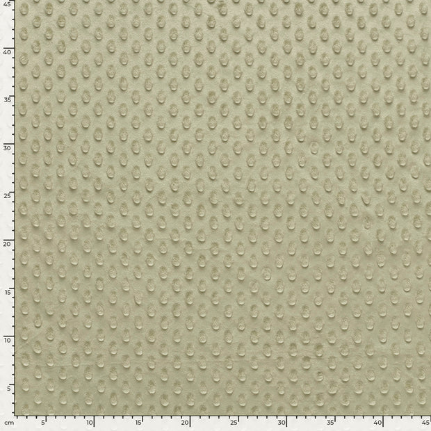 Minky tissu Unicolore Vert Olive