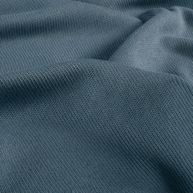 Heavy Knit fabric Unicolour Steel Blue