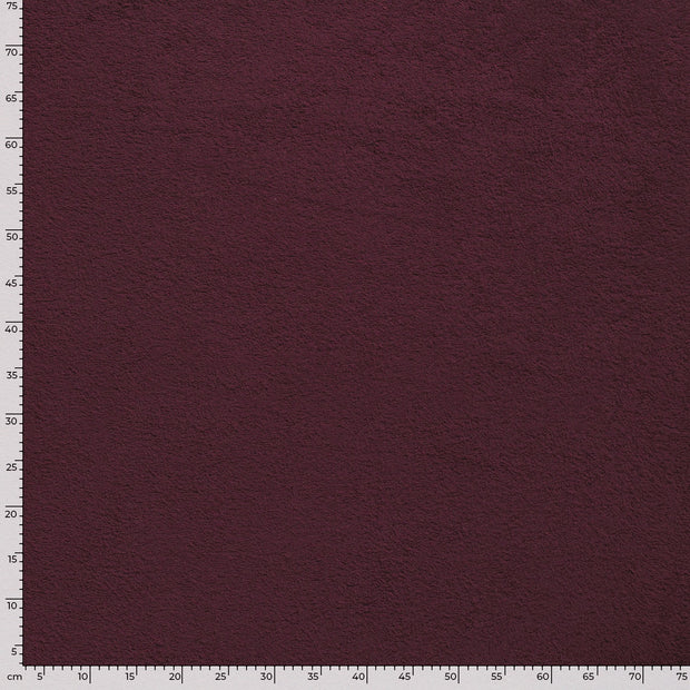 Frotté tissu Unicolore bordeaux