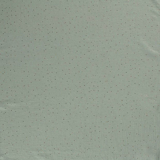 Double gaze tissu Menthe foncée mat 