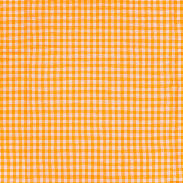 Seersucker fabric Neon Orange 