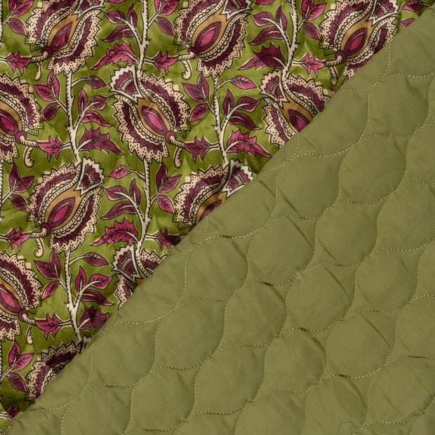 Velvet fabric Flowers printed 