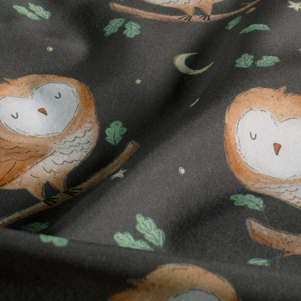 Softshell tissu chouettes Indigo