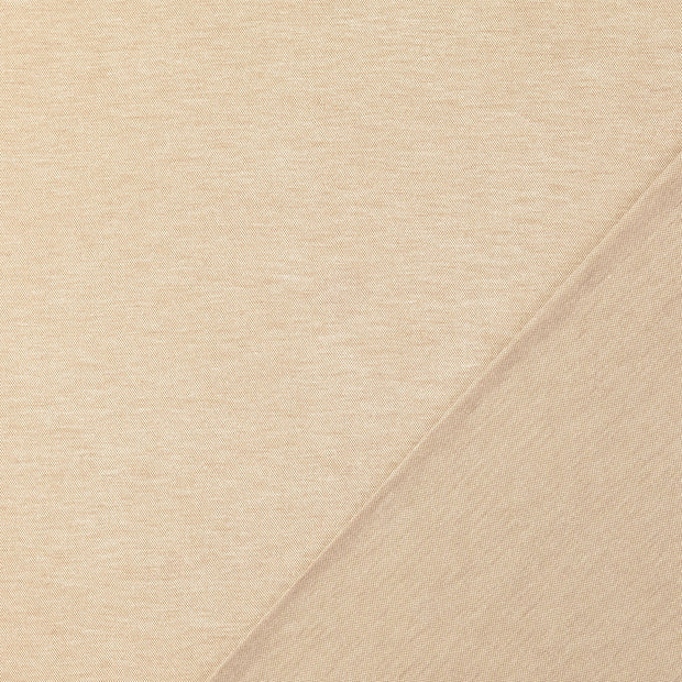 Heavy Knit tissu Beige fil teint 