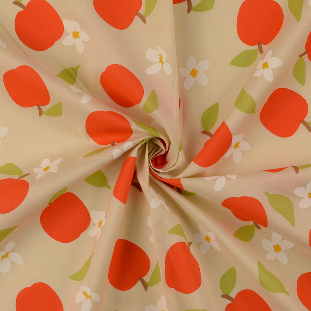Cotton Poplin fabric Yellow 