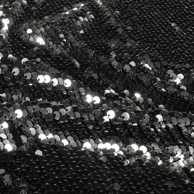 Velours tissu Unicolore Argent