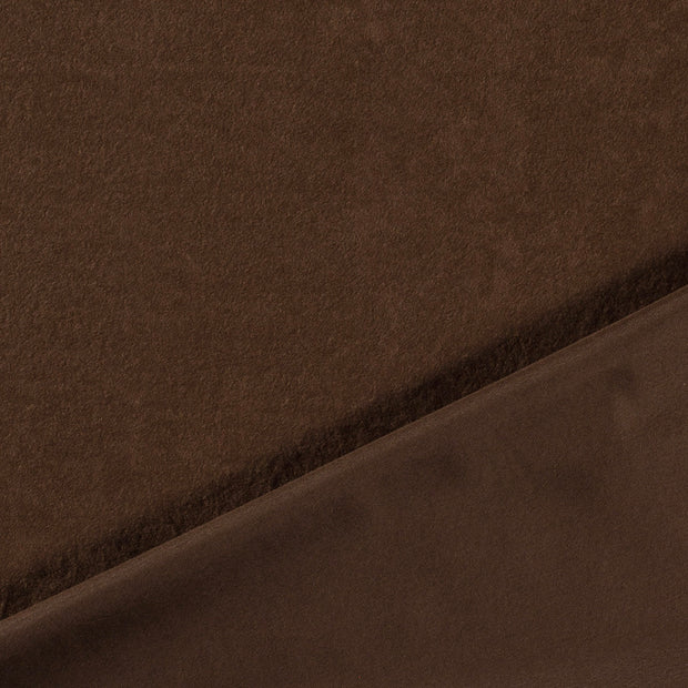 Cuir tissu marron tissu enduit 