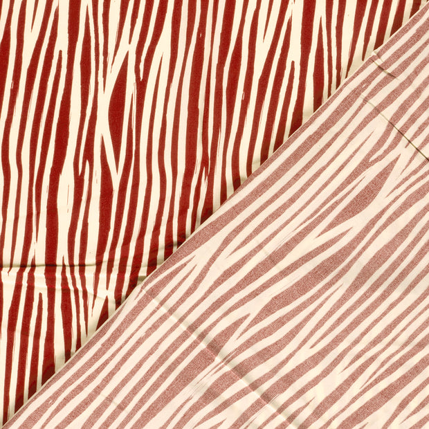 Bambou Poplin tissu rayures imprimé 