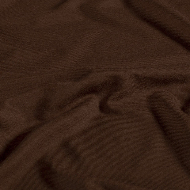 Jersey de Viscose tissu Unicolore Marron