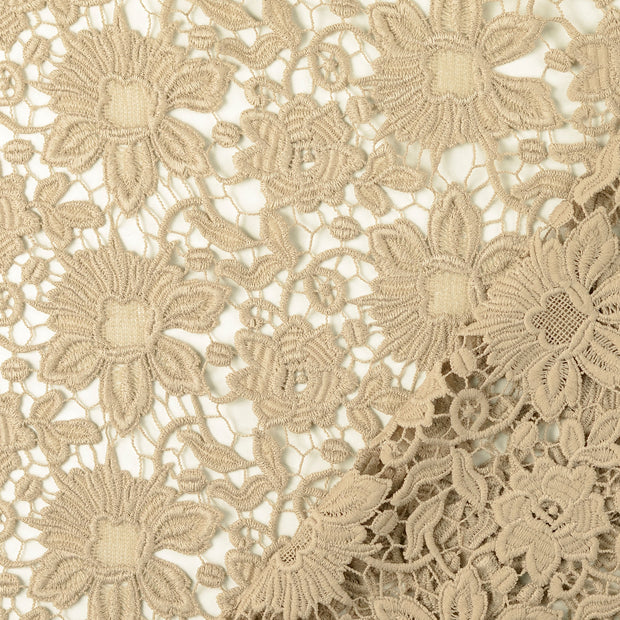 Spitze fabrik Beige 