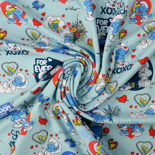 Cotton Jersey fabric Sky Blue 