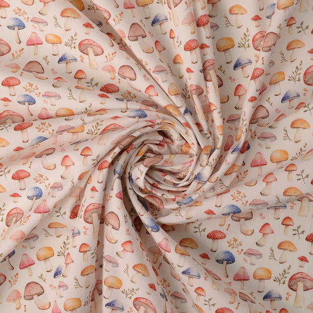 Popeline de Coton tissu Blanc 