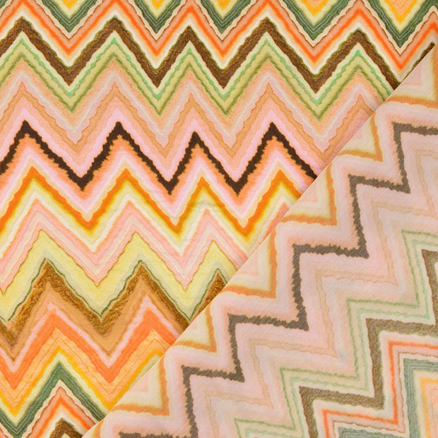 Viscose Satin fabric multicolor digital printed 