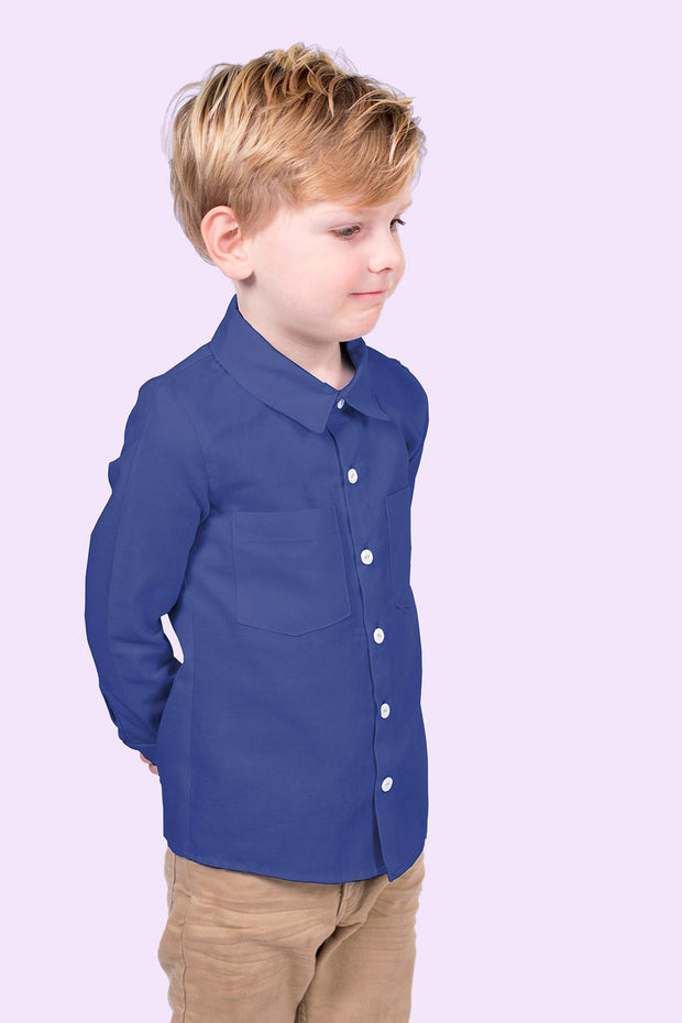 Bamboo Poplin fabric Unicolour Cobalt