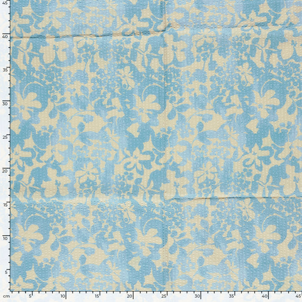  fabric Flowers Light Blue
