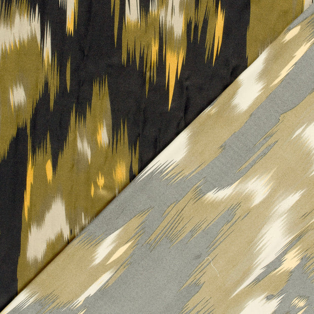Satin fabric Abstract printed 
