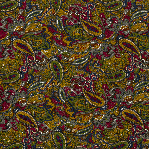 Viscose Vortex Jersey fabric Bordeaux matte 