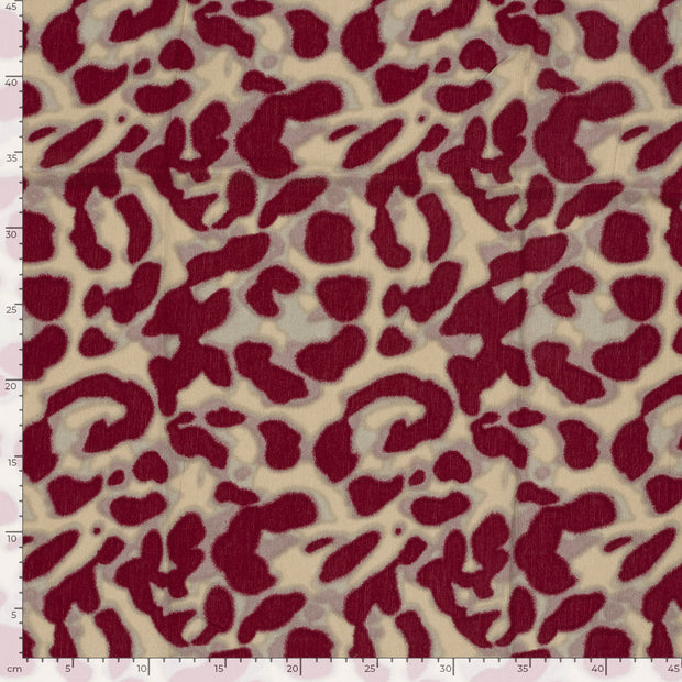 Satin tissu Abstrait Bordeaux