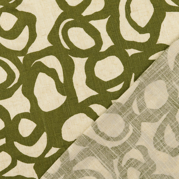  tissu Vert Olive imprimé 