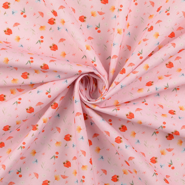 cretonne fabric Light Pink 