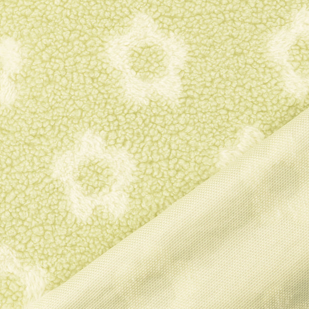 teddy tissu Vert jacquard 