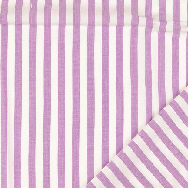 Popeline de Viscose tissu rayures fil teint 