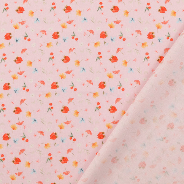 cretonne fabric Light Pink 