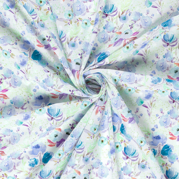  fabric Cobalt digital printed 