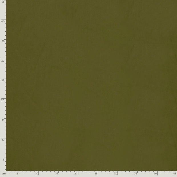 Viscose Twill fabrik Uni Khaki-Grün